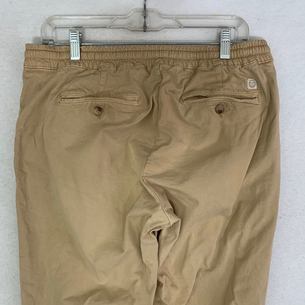 Marine Layer Saturday Chino Jogger Mens Large Tan Athletic Fit Stretch Casual - Picture 6 of 12